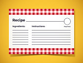 istock Recipe Ingredients Instruction Card 1305326410