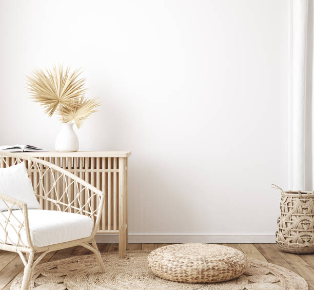istock Home interior background, room with minimal decor 1305326603