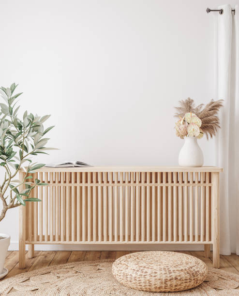 istock Home interior background, room with minimal decor 1305327263