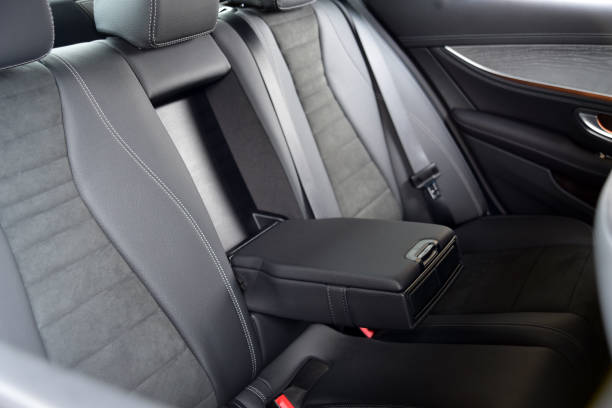 istock Armrest in the luxury passenger car, rear seats 1305328809