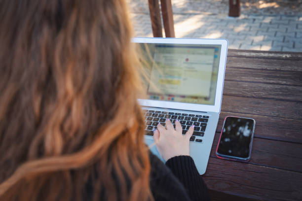 istock Woman working from her laptop. Working from home. 1305329336