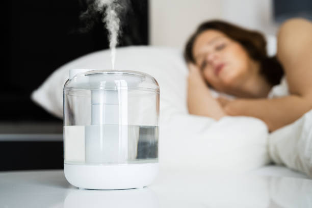 istock Home Air Humidifier Device In Bedroom 1305330772