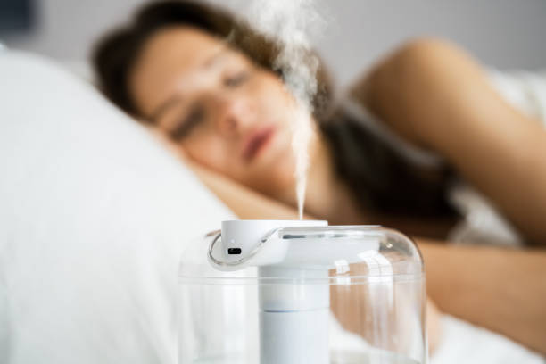 istock Home Air Humidifier Device In Bedroom 1305330773