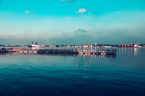 Tranquility Of Pier In Havana, Cuba