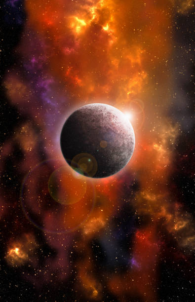 istock Unknown planet from outer space. Space nebula. Cosmic cluster of stars. Outer space background. 3D Illustration 1305337482