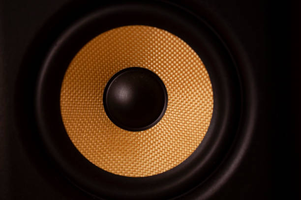 istock Black & Gold studio monitor 1305337641