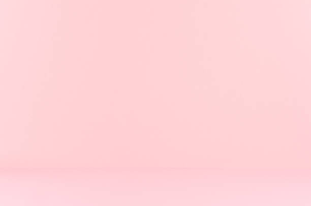 istock Soft light pastel pink background with perspective as room. 1305341357