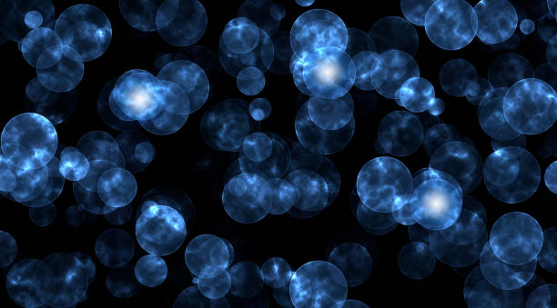 istock Abstract magical background. Colorful molecular circles. 3d illustration 1305341589