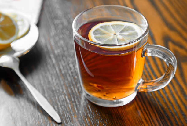 istock A Cup of tea and lemon on the table. 1305342827