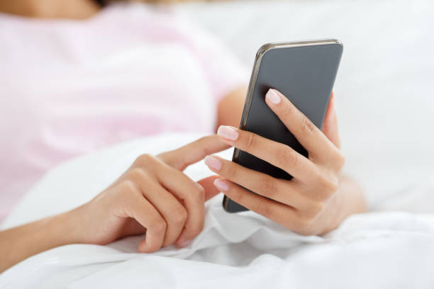 istock Surfing in internet, write blog post in modern device during covid-19 quarantine 1305345740