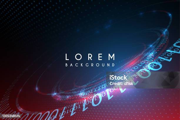Abstract Coding Background With Light Effect Stock Illustration ...