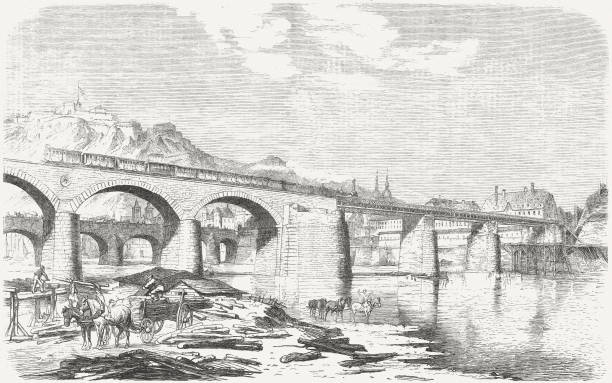 istock Railway bridge over the mosel river near Koblenz 1305348724