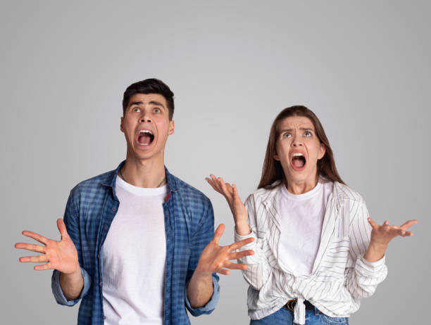 istock Freaking out, quarrel, negative emotions, stress and yell 1305349945