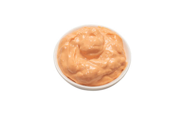istock Sauce in a bowl isolated on white. 1305357224