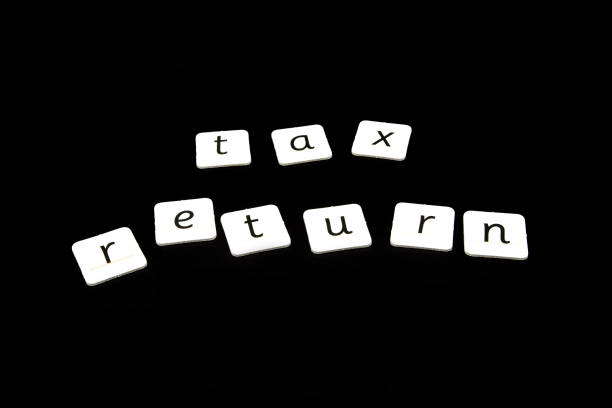 Tax return stock photo