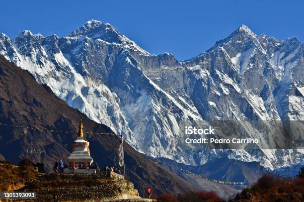 Spiritual Himalayas Stock Photo - Download Image Now - Mt. Everest Base Camp, Hiking, Lhotse