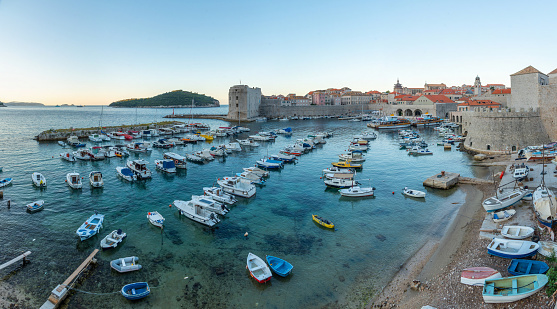 boats on Adriatic Sea (Dubrovnik)