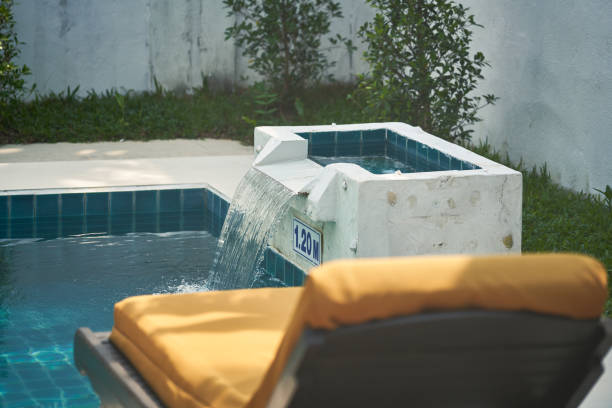 istock pool and flow water for relax time background 1305398803