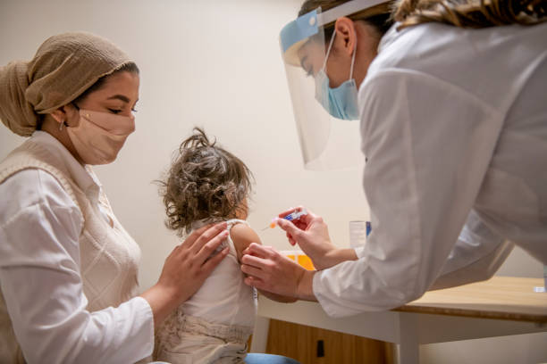 istock Child receiving vaccine 1305410982