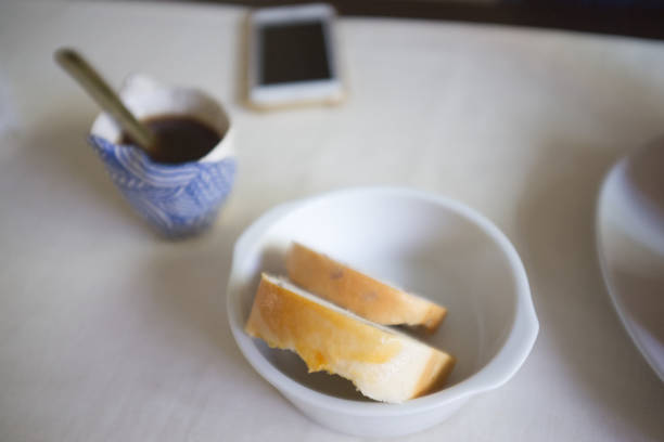 istock Morning coffee with  Bread , Concept Catering , Bakery 1305415105