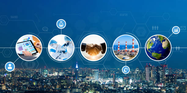 istock Various industry concept. Business network. Sustainable Development Goals. 1305416030