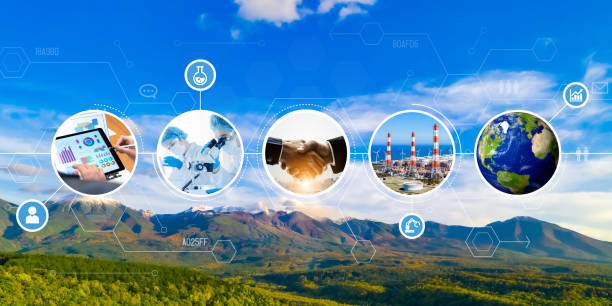 istock Sustainable society concept. Environmental technology. Sustainable development goals. SDGs. 1305416039