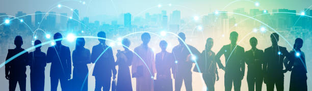 istock Global communication network concept. Worldwide business. Human resources. 1305416046
