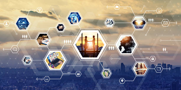 istock Business network concept. Management strategy. Human resources. 1305416107