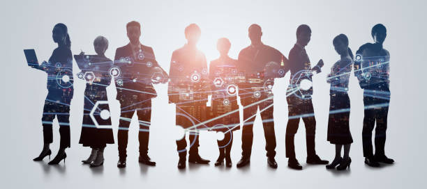 istock Global communication network concept. Worldwide business. Human resources. 1305416112