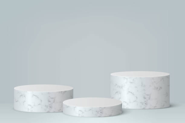 istock 3d minimal scene with podium, Cosmetic product presentation mockup 1305420263