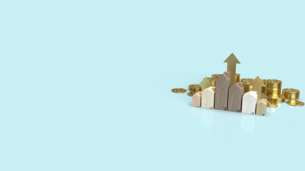 istock The wood home on gold coins for property content 3d rendering 1305423714