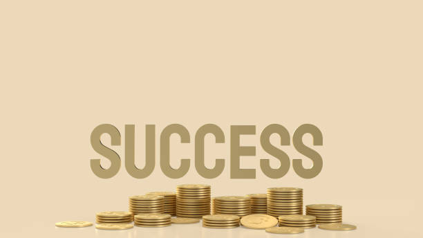 The success gold text for business content background 3d rendering success gold text for business content background 3d rendering best rated gold ira companies stock pictures, royalty-free photos & images