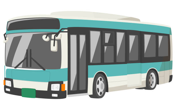 illustrations, cliparts, dessins animés et icônes de bus à itinéraire fixe. - electric car