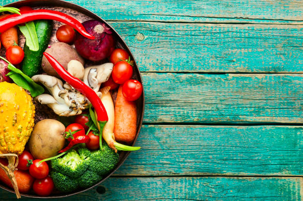 istock Big set of fresh vegetables 1305432530