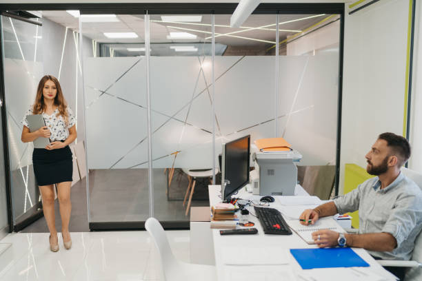 istock Business arriving to the office 1305432628