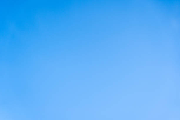 istock Blue morning sky without clouds, calm scene 1305438084