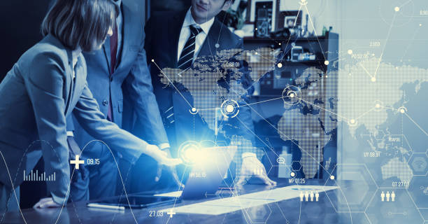 istock Global business concept. Management strategy. Business communication. Human resources. 1305439277