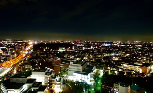 istock Tokyo city night highway lights 1305442538