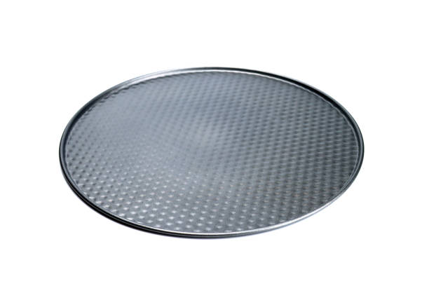 istock Bottom metal baking dish isolated on white 1305443707