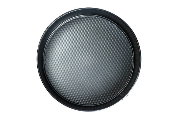 istock round metal baking dish with non-stick coating isolated on white, top view 1305443899