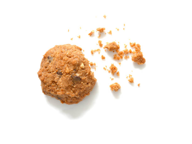 istock Oatmeal cookie with crumbs 1305444039