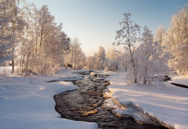 istock River Through The Snowy Landscape 1305447689