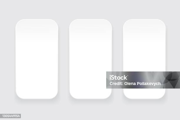 White Long Rounded Rectangle White Flat Rectangles Rectangles With Round Corners Stock Image Eps 10 ...