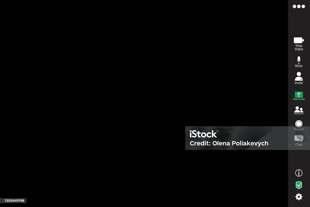 Black Screen Zoom Great Design For Any Purposes Vector Icon Zoom