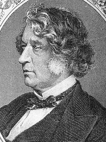 Charles Sumner a portrait from old American money