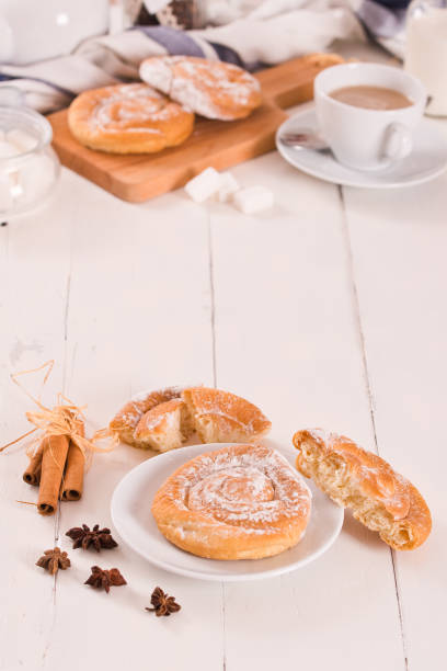 istock Sweet pastry swirls. 1305462751