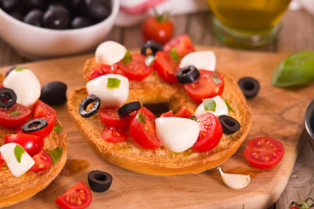 istock Friselle with tomatoes and mozzarella cheese. 1305463922