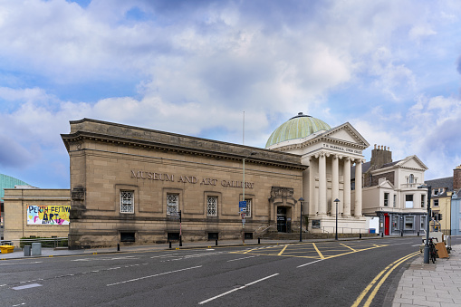 Perth , Scotland - May 25 , 2019 : Perth Museum and Art Gallery is the main museum and exhibition space in the city of Perth , Scotland