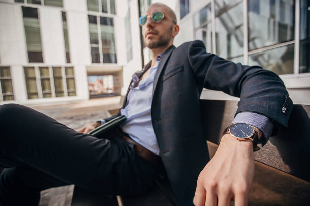 istock Modern fashionable gentleman 1305465452
