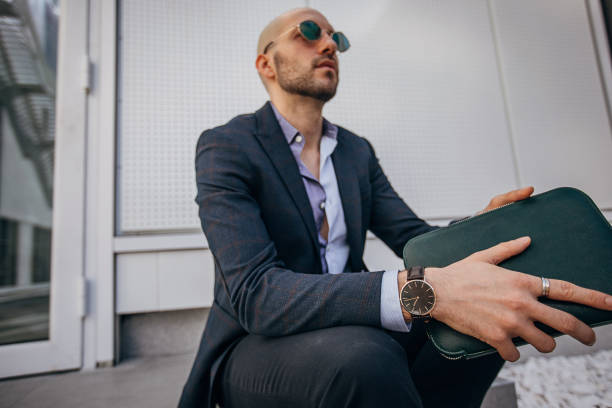 istock Modern fashionable gentleman 1305466048